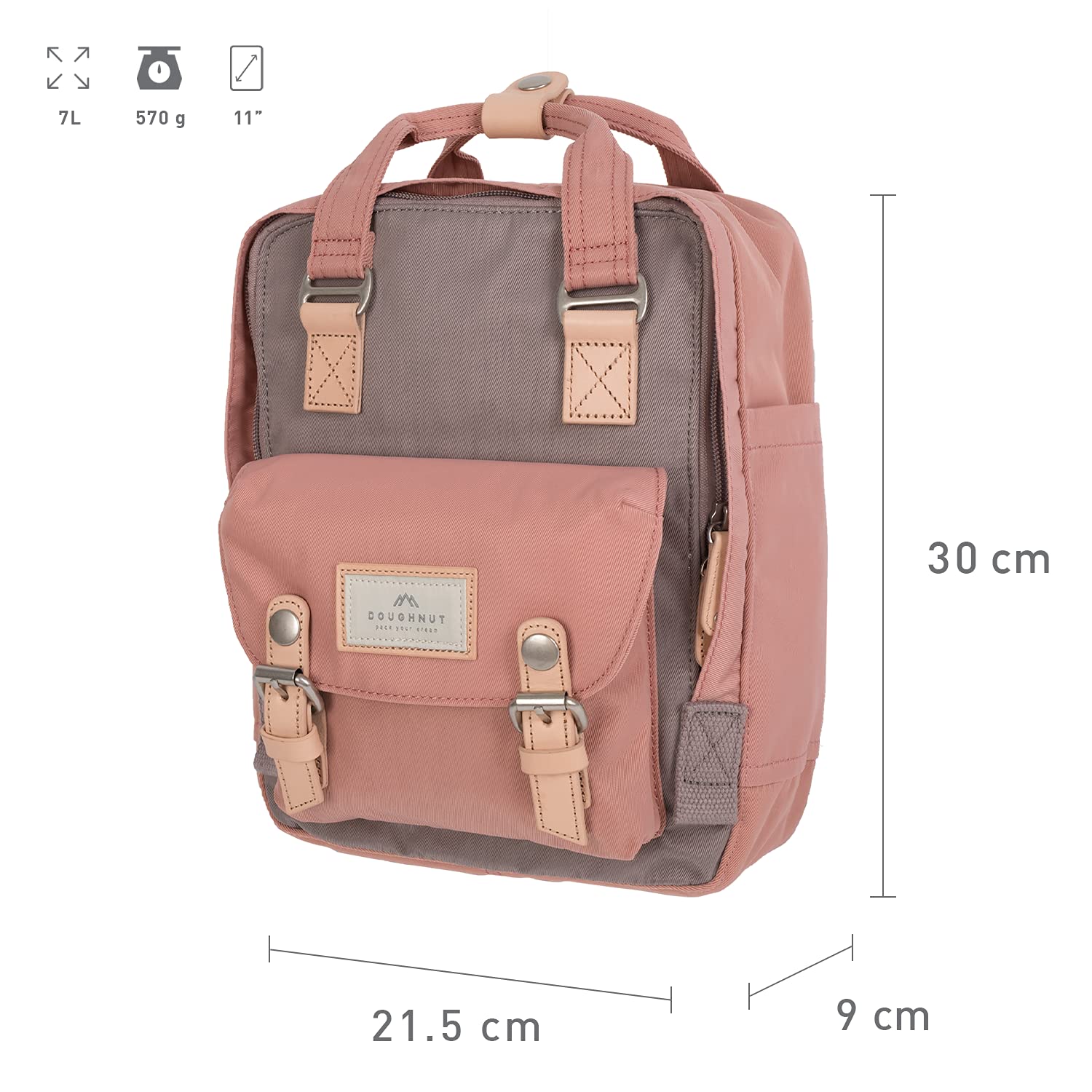 Doughnut Macaroon Mini 7L Travel School Ladies College Girls Lightweight Casual Daypacks Bag Small Backpack