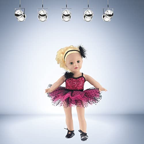 Emily Rose 18 Inch Doll 4 Piece Jazz Ballet Ballerina Dance Outfit, Includes Doll Tap Shoes! | Compatible with 18" American Girl Dolls