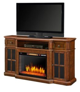 muskoka sinclair 60" media fireplace w/led lights and bluetooth