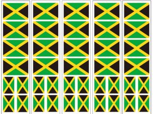 40 tattoos: jamaica flag, jamaican party favors