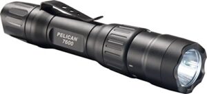 pelican 7600 rechargeable led tactical flashlight (black)