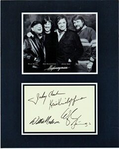 the highwaymen, 8 x 10 autograph photo on glossy photo paper