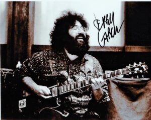 jerry garcia, from the grateful dead, 8 x 10 autograph photo on glossy photo paper