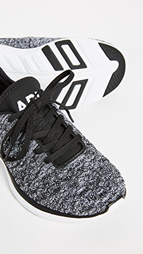 APL: Athletic Propulsion Labs Women's Techloom Phantom Sneakers, Black/White/Melange, 8 B(M) US