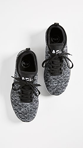 APL: Athletic Propulsion Labs Women's Techloom Phantom Sneakers, Black/White/Melange, 8 B(M) US