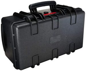 amazon basics large hard rolling camera case, solid, black, 22"l x 14"w x 9.8"h