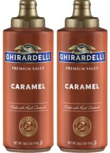 ghirardelli caramel flavored sauce 16 oz. squeeze bottle (pack of 2)