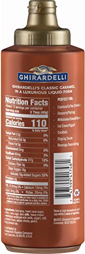 Ghirardelli Caramel Flavored Sauce 16 oz. Squeeze Bottle (Pack of 2)