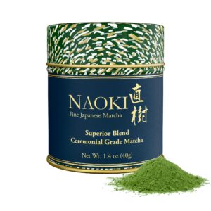 naoki matcha superior ceremonial blend – authentic japanese first harvest ceremonial grade matcha green tea powder from uji, kyoto (40g / 1.4oz)