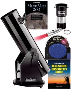 orion skyquest xt10 classic dobsonian telescope kit for adults & families - big, high power scope for the astronomy enthusiast with accessories & maps