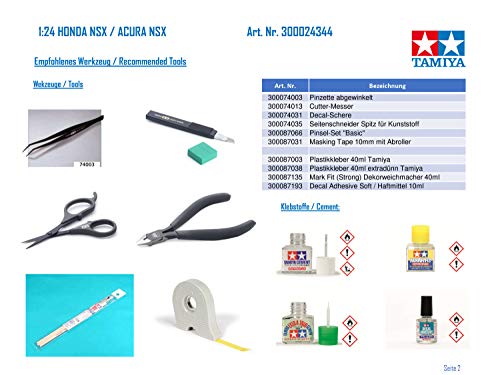 Tamiya 24344 1/24 Honda NSX Plastic Model Kit