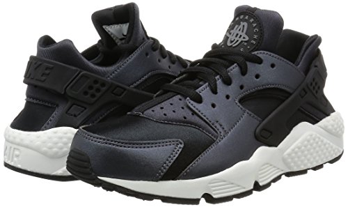 Nike Womens Air Huarache Run SE Running Trainers 859429 Sneakers Shoes (US 6.5, Metallic Hematite Black Dark Grey 001)