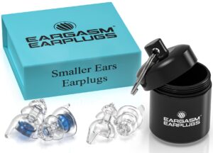 eargasm smaller ears earplugs for concerts musicians motorcycles noise sensitivity disorders and more! two different sizes included to accommodate smaller ear shapes! blue