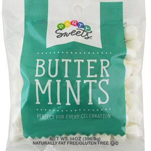 Party Sweets White Buttermints, 14 Ounce, Appx. 100 pieces from Hospitality Mints