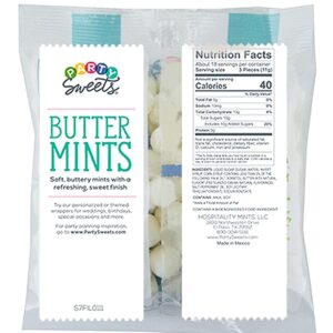 Party Sweets White Buttermints, 14 Ounce, Appx. 100 pieces from Hospitality Mints