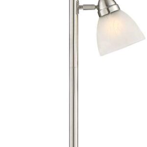 360 Lighting Ellery Modern Tree Torchiere Floor Lamp Standing 3-Light 72" Tall Brushed Nickel Silver Frosted White Glass Shade Decor for Living Room Reading House Bedroom Office