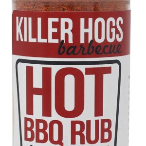 Killer Hogs HOT BBQ Rub | Championship Grill Seasoning for Beef, Steak, Burgers, Pork, and Chicken | 12 Ounces