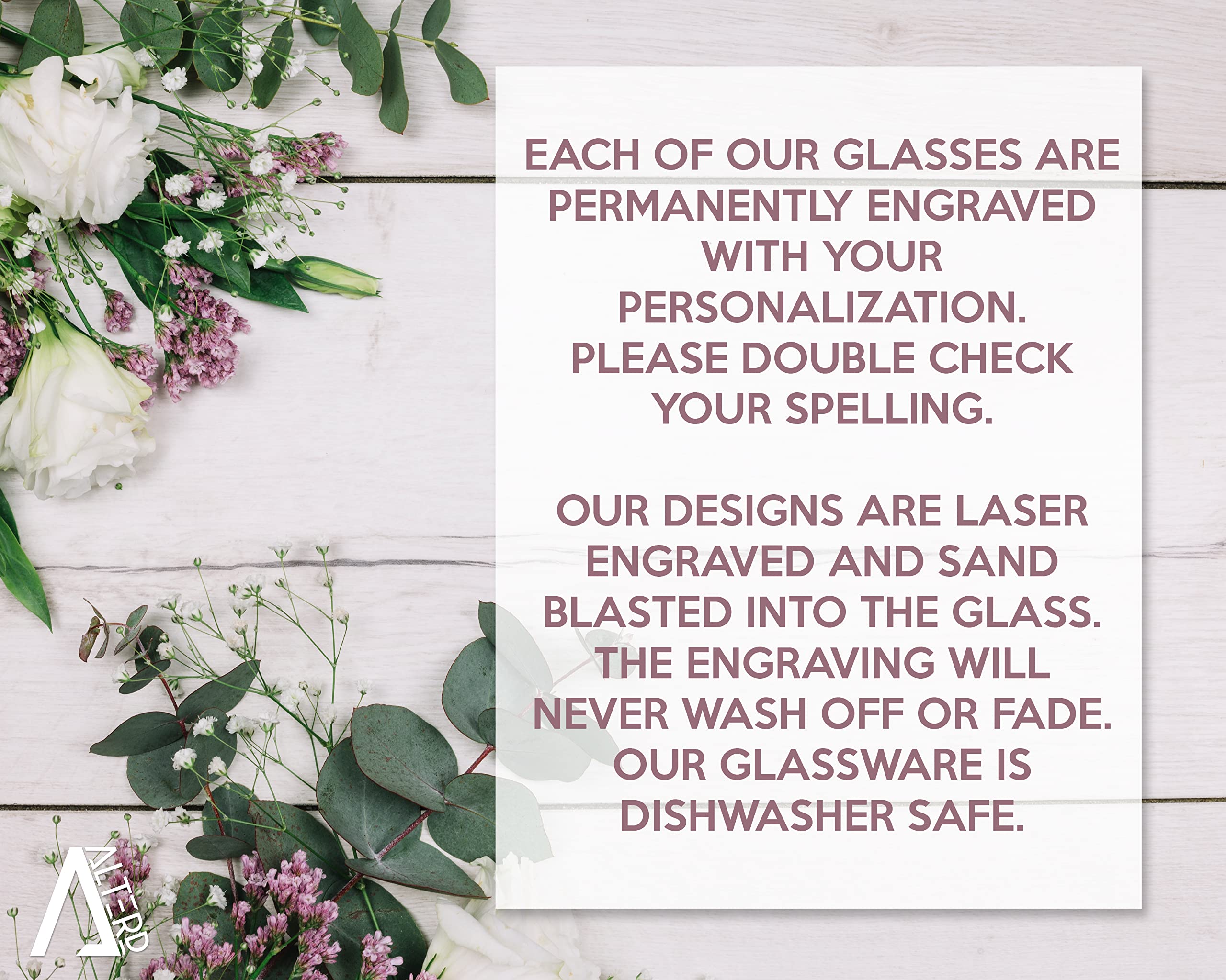 Alterd Industries Married in Vegas - Las Vegas, Personalized Engraved Glasses, Wedding Gift, Enganged Couples Gift, Toasting Glasses, Beer Glasses (Stemless Wine Glasses)