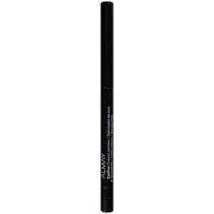 almay eyeliner pencil, hypoallergenic, cruelty free, oil free-fragrance free, ophthalmologist tested, long wearing and water resistant, with built in sharpener, 205 black, 0.01 oz