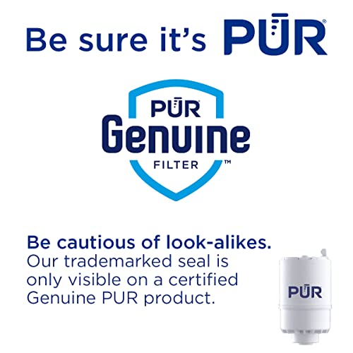 PUR Faucet Mount Water Filtration System, 2-in-1 Powerful Filtration with Lead Reduction, Horizontal, White, PFM150W
