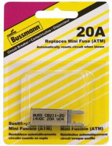 bussmann (bp/cb211-20-rp) 20 amp type-i atm mini circuit breaker