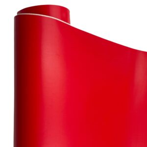 yifely red drawer paper solid color adhesive shelf liner locker sticker 17.7 inch by 9.8 feet