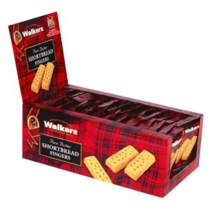 Walker’s Pure Butter Shortbread Fingers - 2-Count Snack Packs (Pack of 24) - Authentic Shortbread Cookies from Scotland