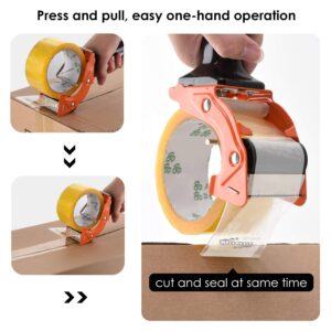 PROSUN Fast Reload 2 Inch Tape Gun Dispenser Packing Packaging Sealing Cutter Orange