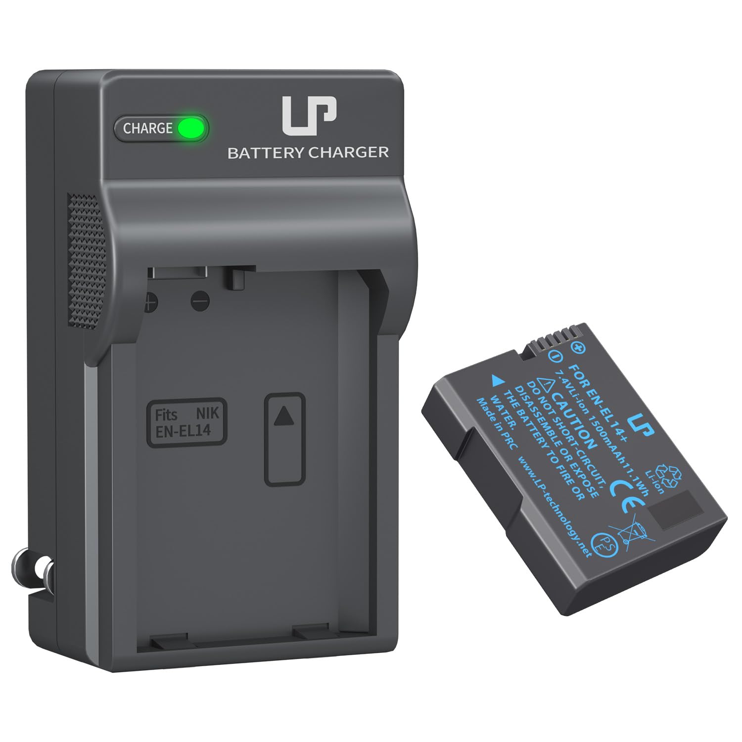 EN-EL14 EN EL14a Battery Charger Pack, LP Charger Compatible with Nikon D3500, D5600, D3300, D5100, D5500, D3100, D3200, D5200, D5300, D3400, DF, Coolpix P7000, P7100, P7700, P7800 Cameras & More