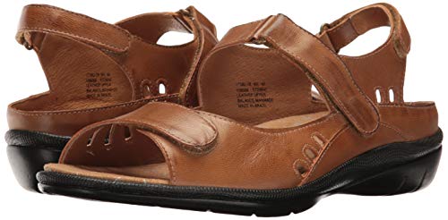 Drew Women's Tide Hook and Loop Sandal,Cognac Leather,US 11 WW