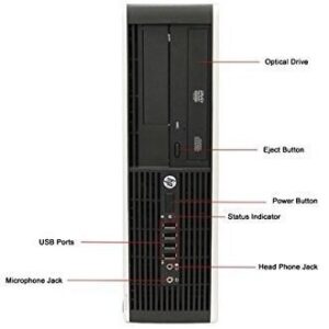 HP 6300 Pro Small Form Factor Business Desktop Computer, Intel Core i3 Dual Core 3.3GHz Processor, 4GB DDR3 RAM, 500GB HDD, DVD, USB 3.0, VGA, Windows 10 Professional (Renewed)