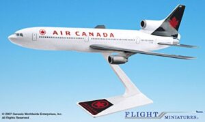 Flight Miniatures Air Canada Lockheed L-1011, 1:250 Scale - 1994 Colors Display Model in Flight - 5.98" x 2.01" x 0.98"; 3.17 OZ - ALK-10110I-014. Landing Gear Not Included