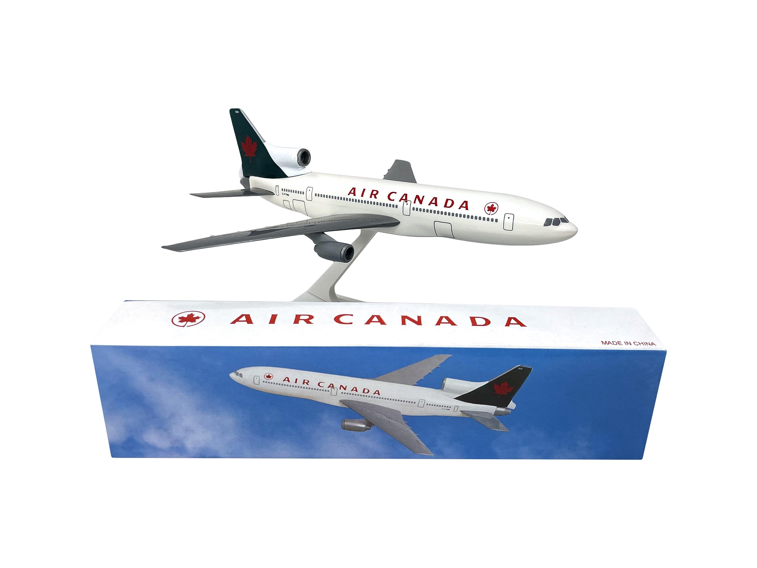 Flight Miniatures Air Canada Lockheed L-1011, 1:250 Scale - 1994 Colors Display Model in Flight - 5.98" x 2.01" x 0.98"; 3.17 OZ - ALK-10110I-014. Landing Gear Not Included