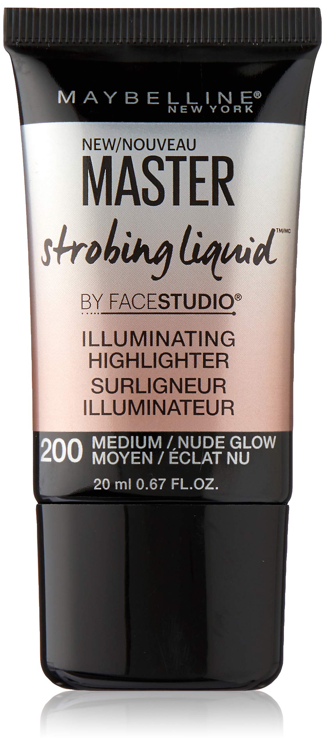 Maybelline New York Master Strobing Liquid Illuminating Highlighter, Medium/Nude Glow, 0.67 fl. oz.