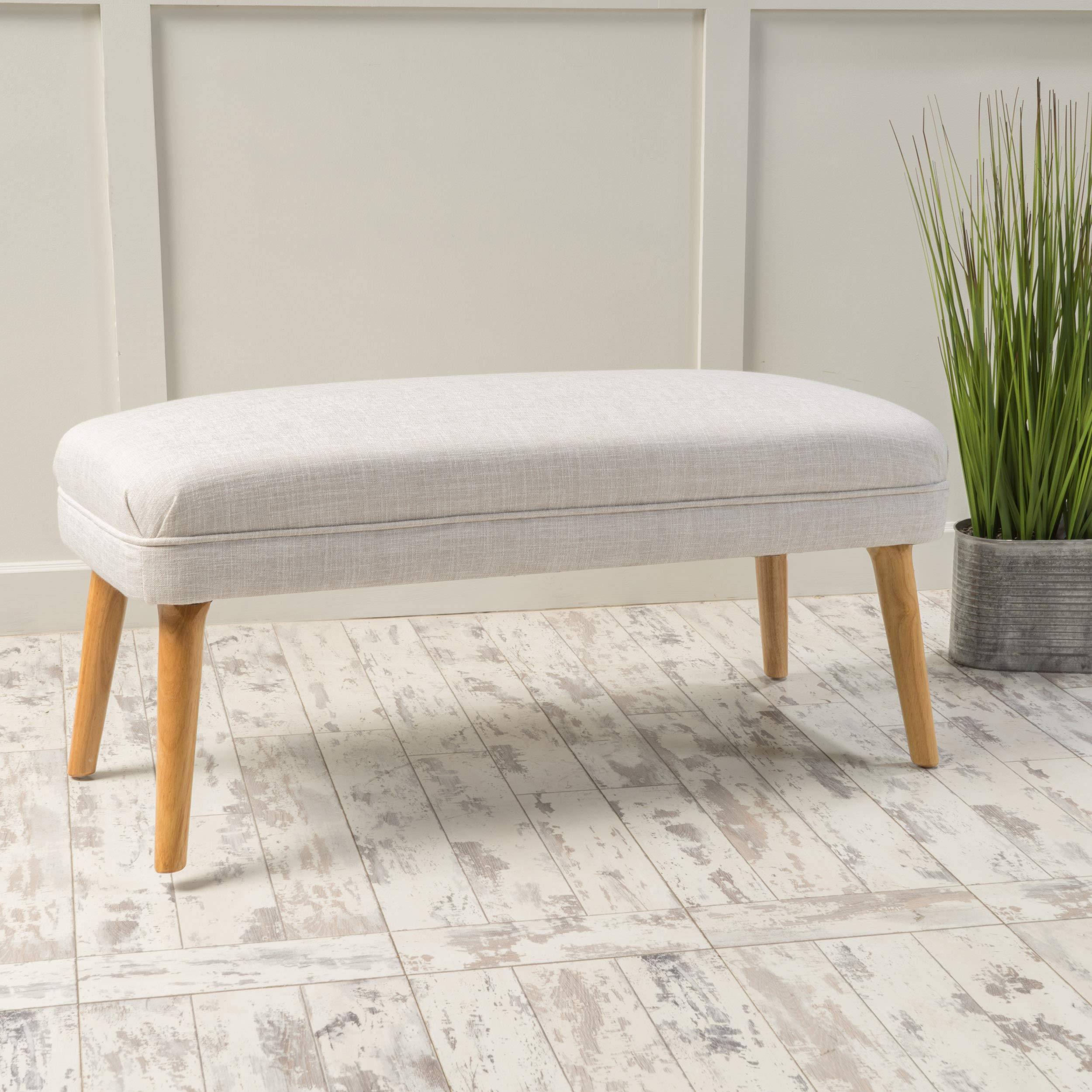 Christopher Knight Home Desdemona Fabric Ottoman, Beige