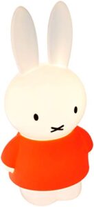 miffy 1.1004.a.02 led night lamp, 12 inch standing, acrylonitrile butadiene styrene, orange