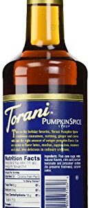 Torani 750ml Pumpkin Spice Flavoring Syrup Premium