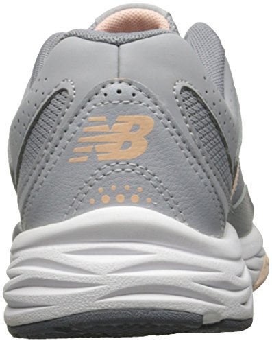 New Balance Women's Casual Comfort 824 Training Cross-Trainer Shoe, Gray/Guava, 9.5 B US