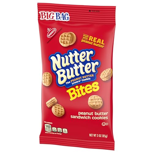 Nutter Butter Bites Peanut Butter Sandwich Cookies, Big Bag, 12 - 3 oz Packs