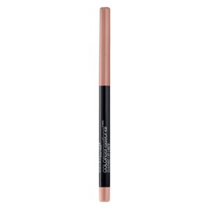 maybelline color sensational shaping lip liner with self-sharpening tip, nude whisper, nude, 1 count