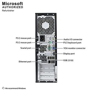 HP Desktop Computer, Core 2 Duo 3.0 GHz Processor, 4GB, 160GB, DVD, WiFi Adapter, Windows 10, 19in LCD Monitor Included (Brands may vary) (Renewed)