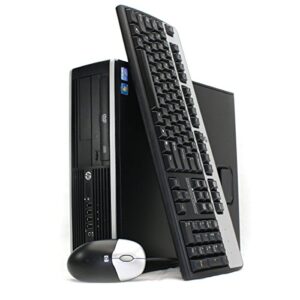 hp elite 8200 sff desktop computer pc - intel core i5-2400 3.1ghz, 8gb ram, 240gb ssd (solid state drive), windows 10 pro (renewed)