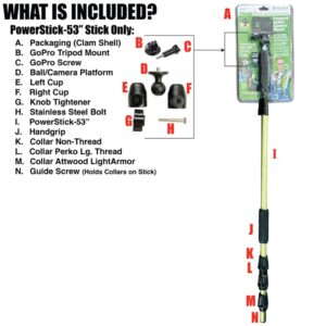 PowerStick 53" Stick Only GoPro Boat Mount & Constant Power YOLOtek VeteranOwned. Go Pro Camera Bass Boat Accessories. GoPro Mount for Go Pro Hero 11 DJI & All Action Camera. Fishing Camera Power Pole