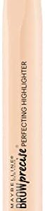 Maybelline New York Brow Precise Perfecting Eyebrow Highlighter, Light, 0.04 oz.