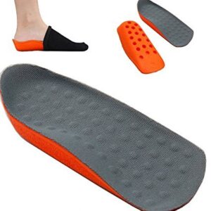 Happystep 1 Pair 2cm Invisible Height Increase Shoe Inserts Insoles, in-Sock Heel Lift Raising Pad for Shoes