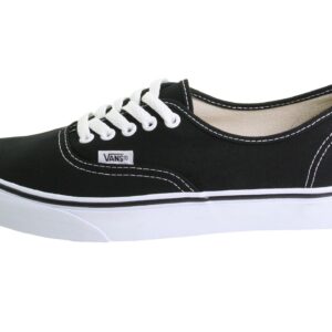 Vans Unisex Authentic Black Canvas VN000EE3BLK Mens 8.5, Womens 10