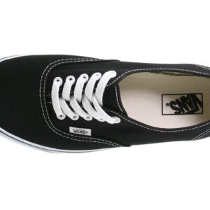 Vans Unisex Authentic Black Canvas VN000EE3BLK Mens 8.5, Womens 10