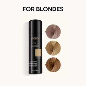 L'Oreal Professionnel Hair Root Touch Up | Root Concealer Spray | Blends and Covers Grey Hair | Temporary Hair Color for Blondes | 2 Oz.