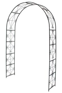 1. go steel garden arch, 7'2'' high x 4'5'' wide, garden arbor for various climbing plant, outdoor garden lawn backyard