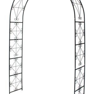 1. GO Steel Garden Arch, 7'2'' High x 4'5'' Wide, Garden Arbor for Various Climbing Plant, Outdoor Garden Lawn Backyard